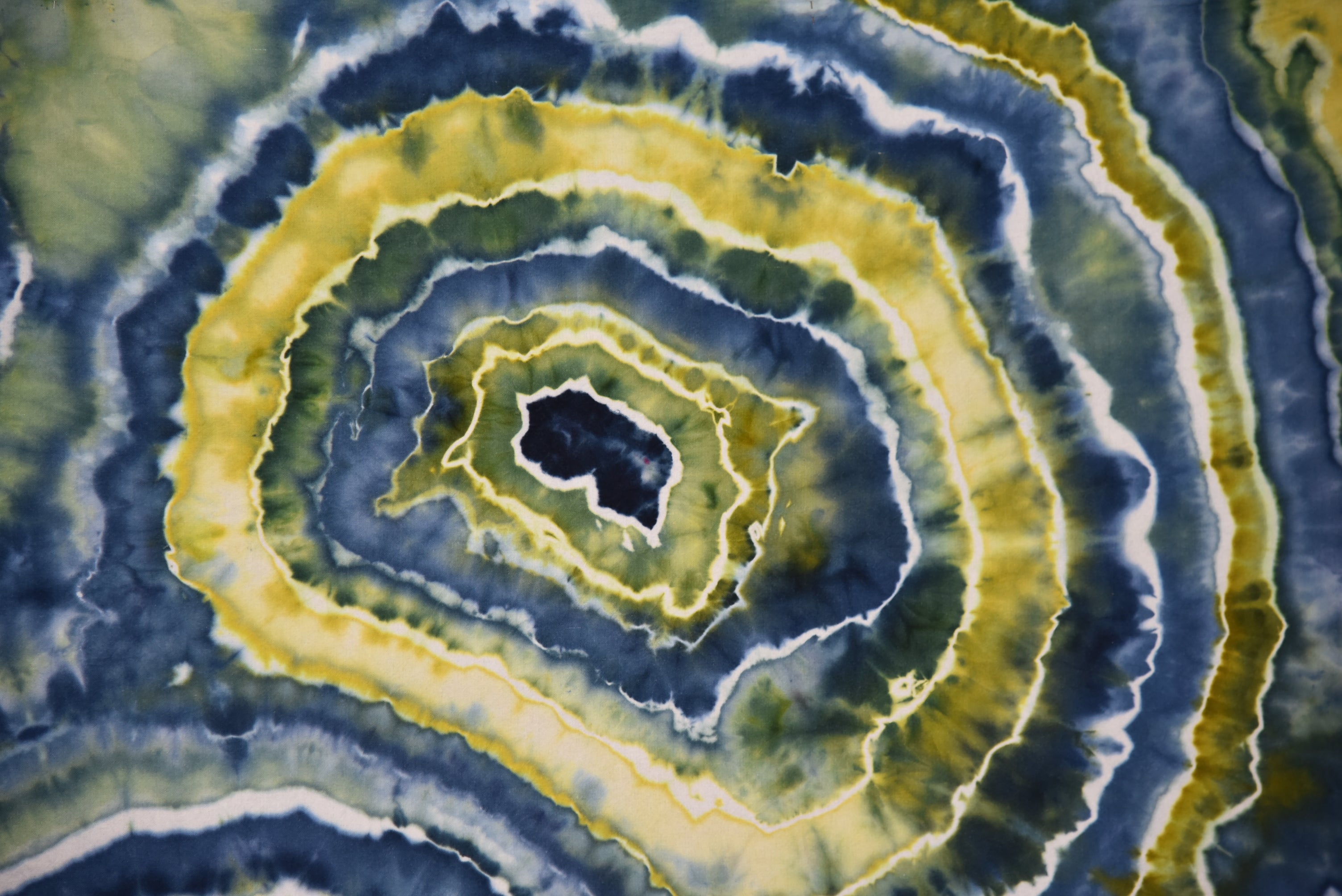 Blue Green Geode Tapestry - 52" x 57"