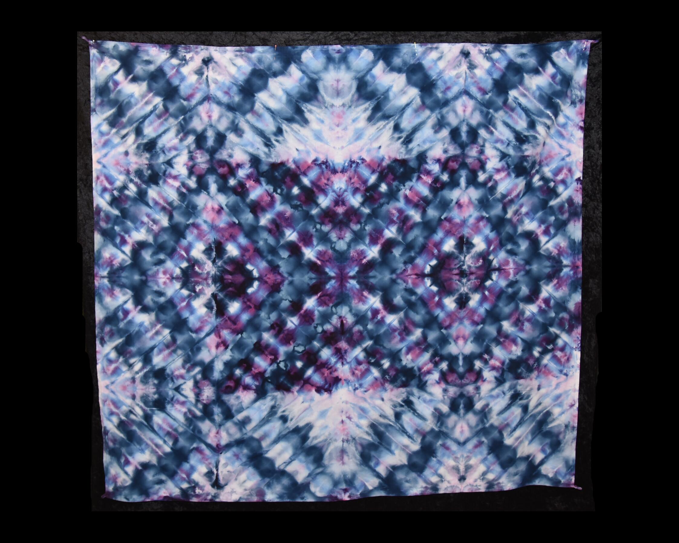 Purple Geometric Tapestry - 53" x 56"