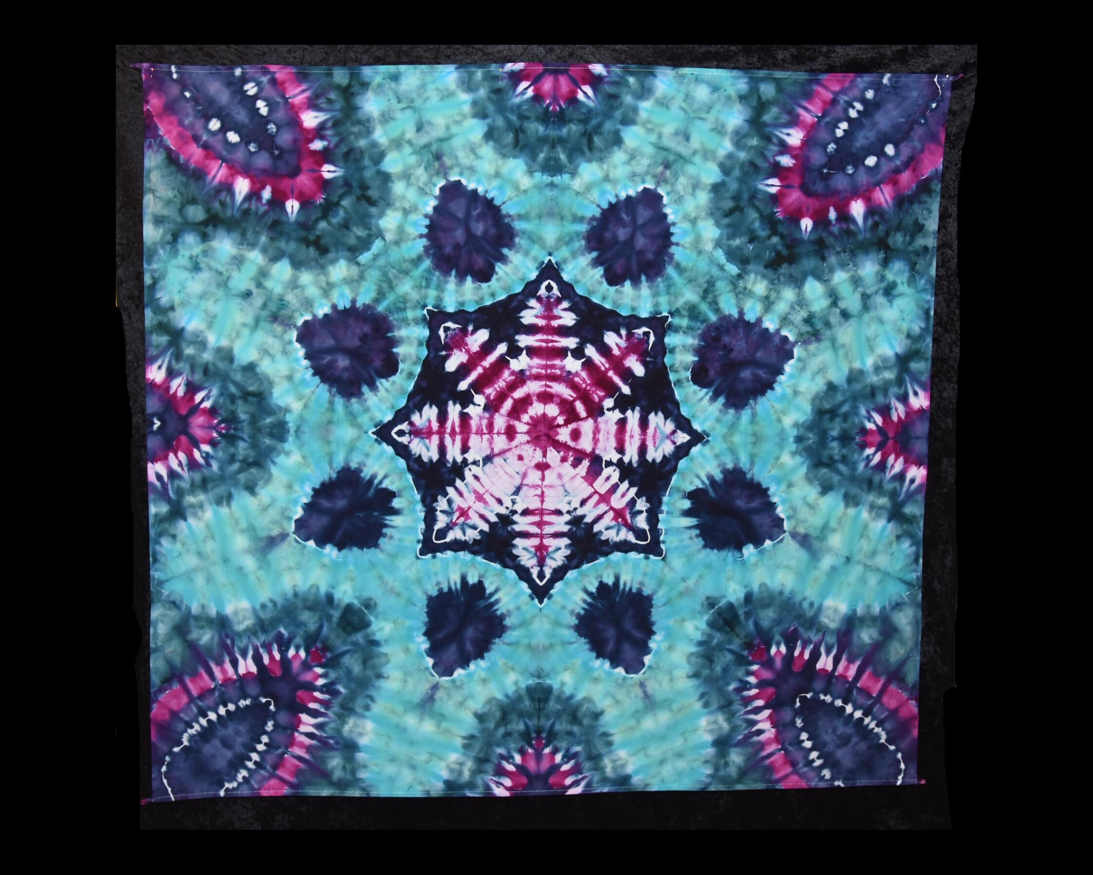 Geometric Snowflake Tapestry - 52" x 57"