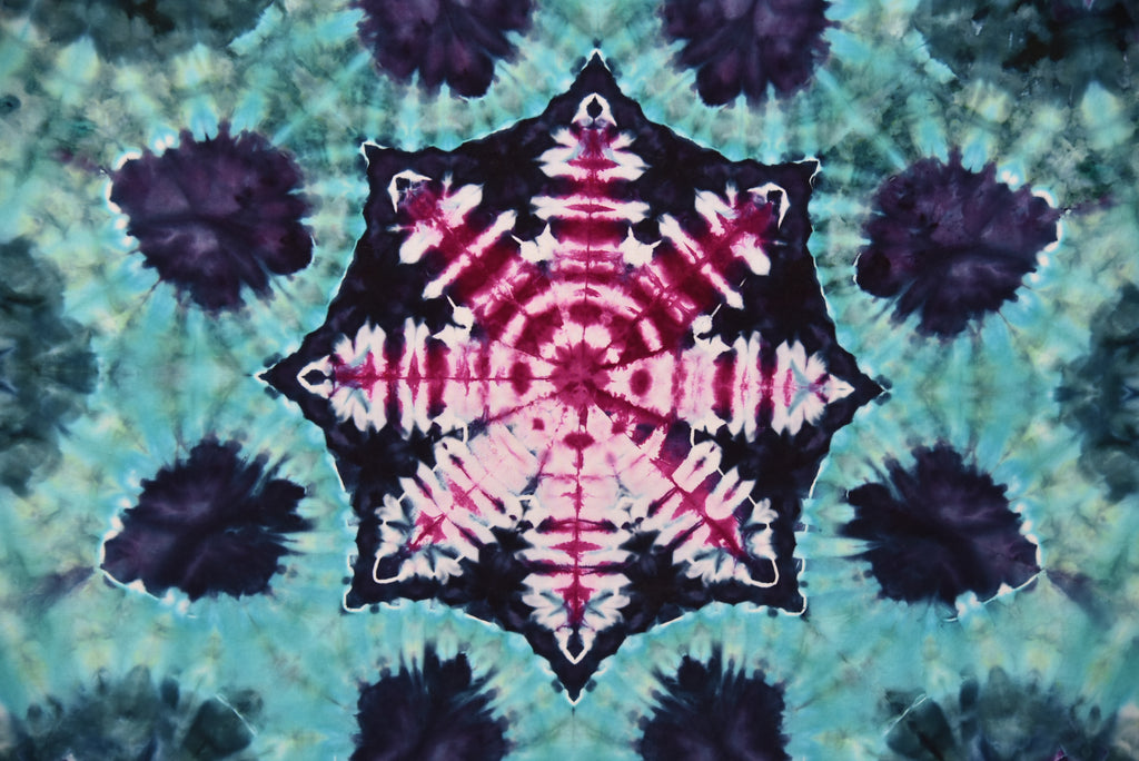 Geometric Snowflake Tapestry - 52" x 57"