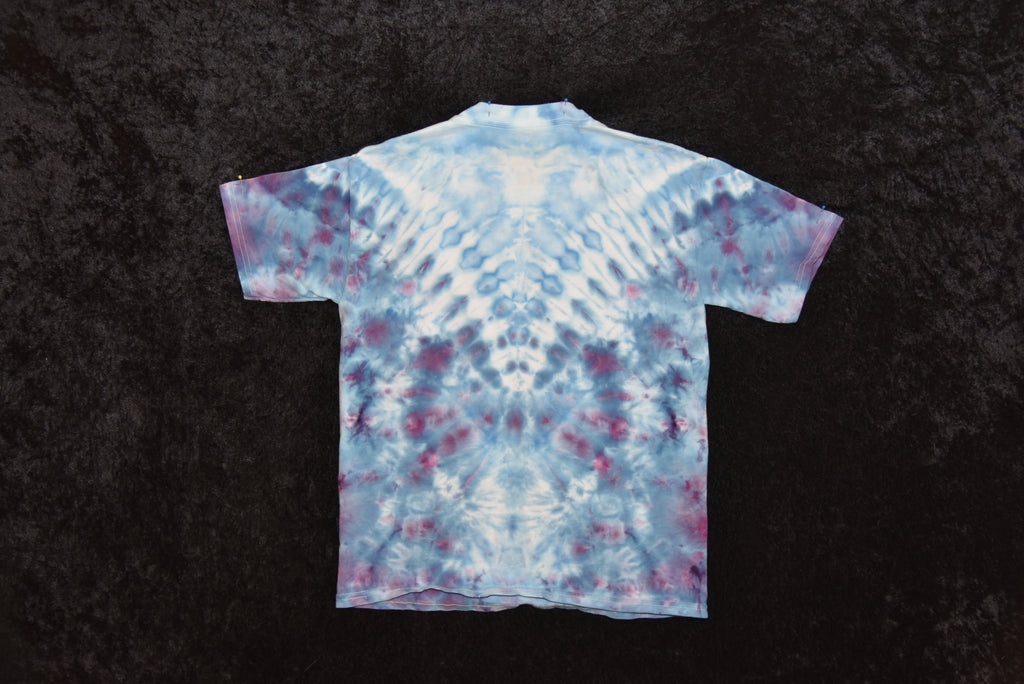Youth (Size L) T-shirt - Blue and Purple "V"