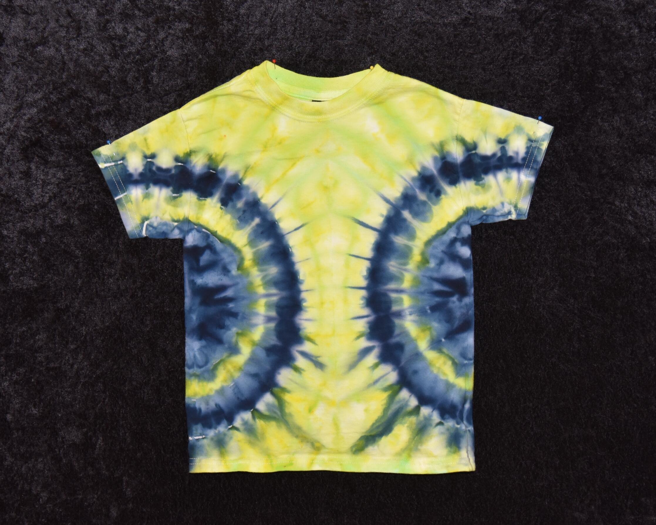 Youth (Size XS) T-shirt - Green & Blue