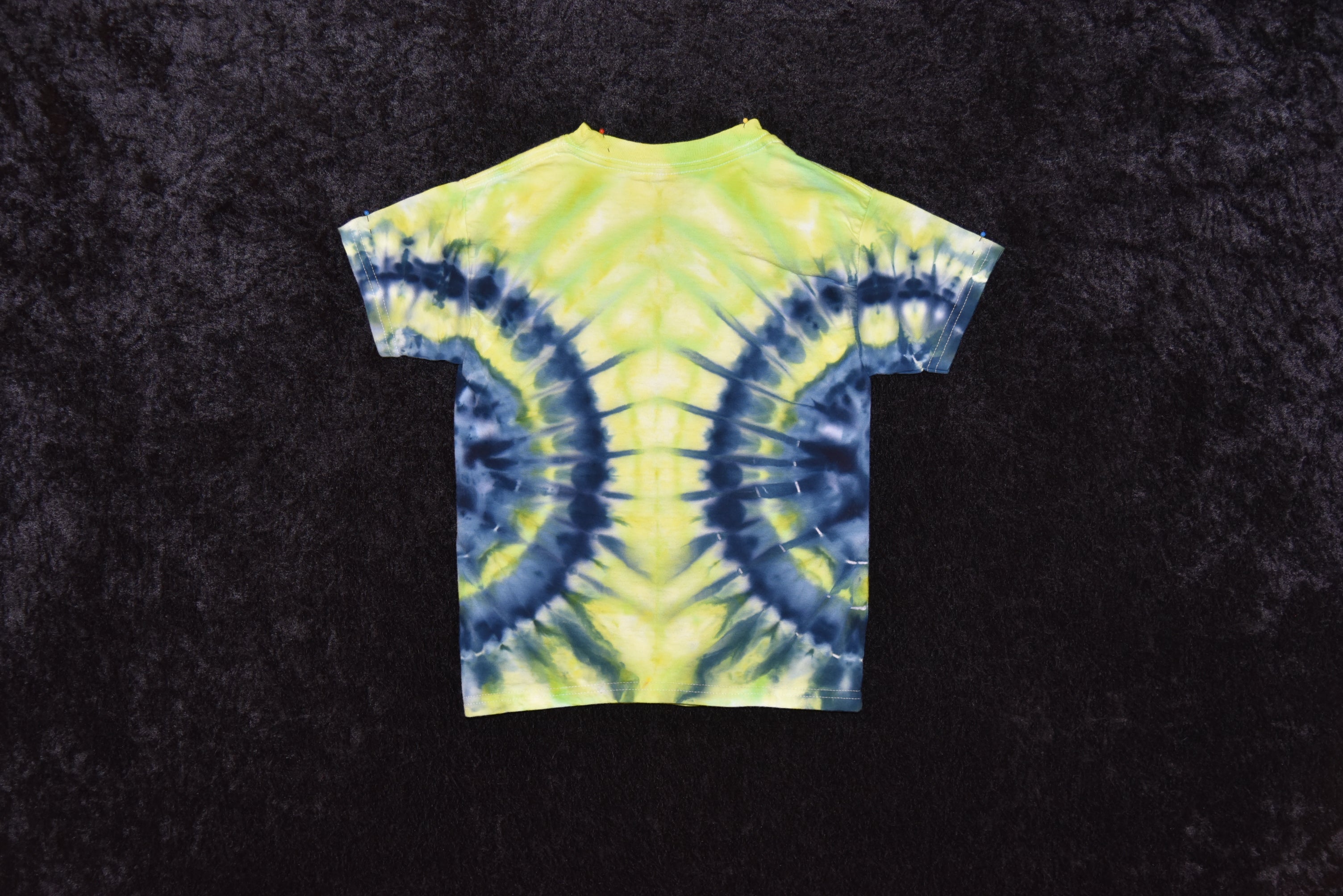 Youth (Size XS) T-shirt - Green & Blue