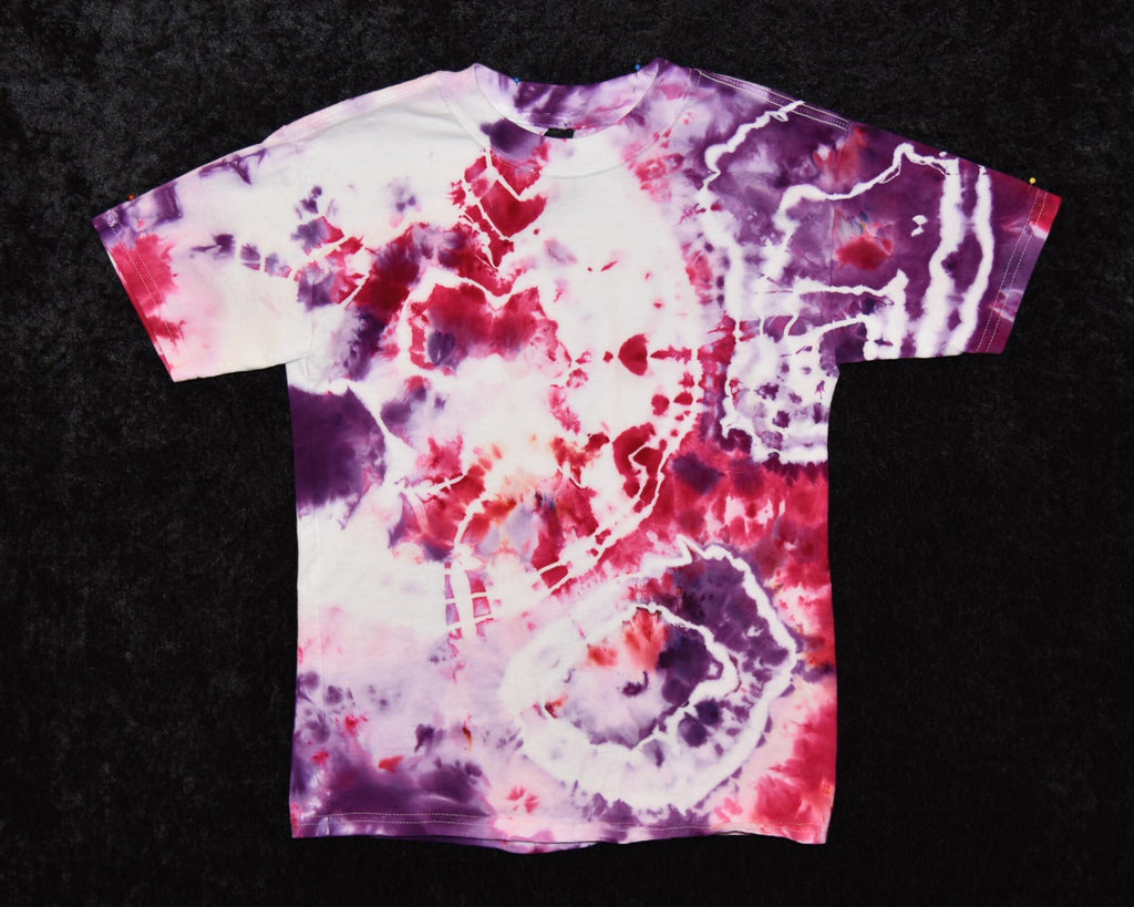 Youth (Size M) T-shirt - Purple & Pink Geode