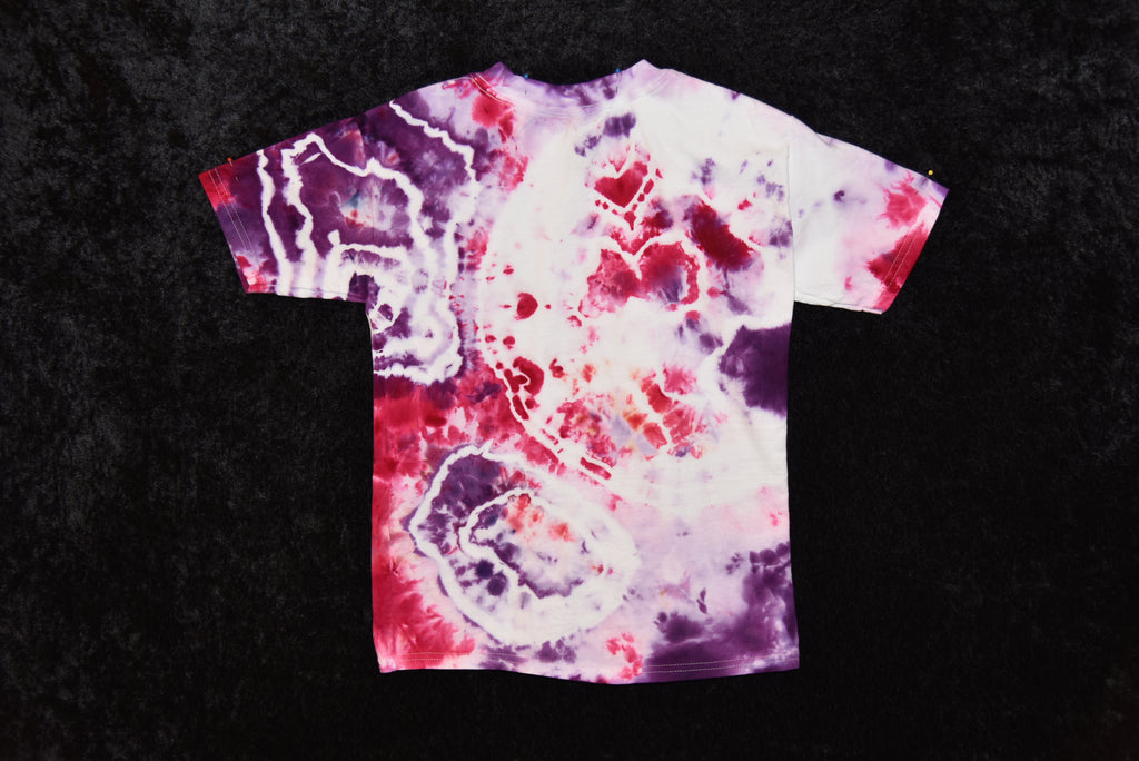 Youth (Size M) T-shirt - Purple & Pink Geode