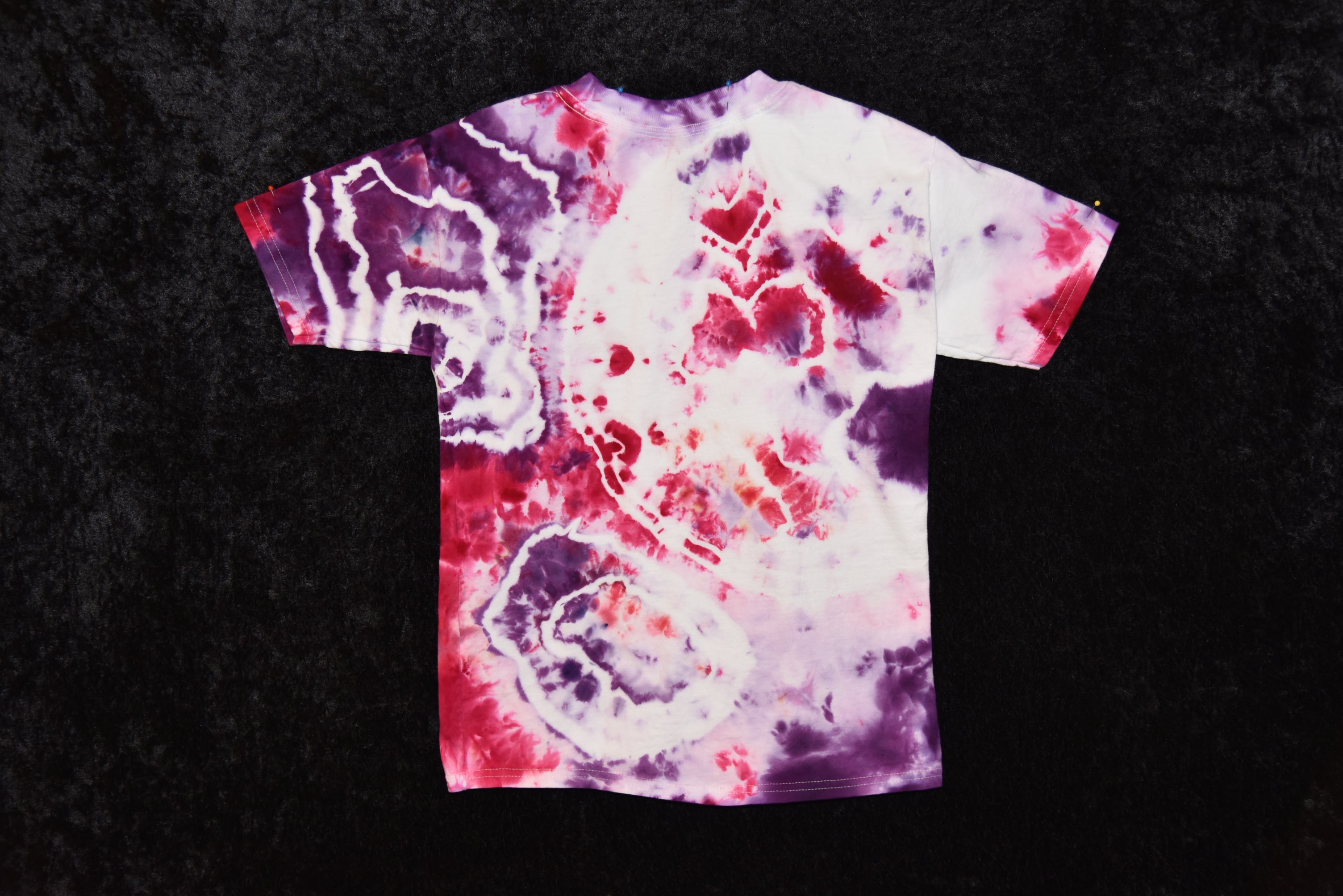 Youth (Size M) T-shirt - Purple & Pink Geode