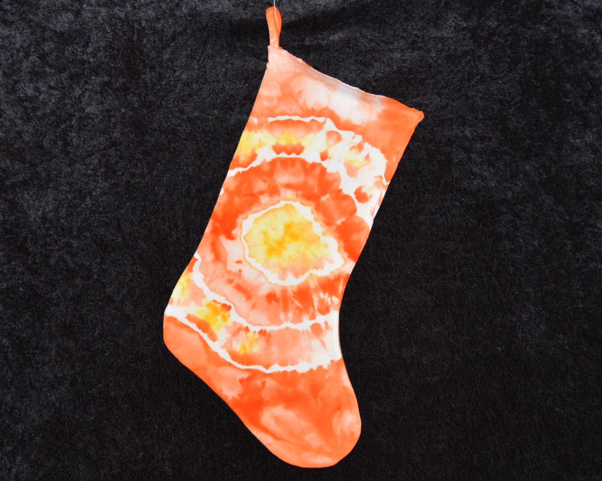 Christmas Stocking - Orange Yellow Geode