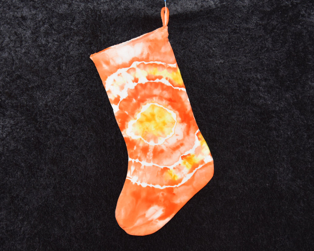 Christmas Stocking - Orange Yellow Geode