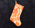 Christmas Stocking - Orange Yellow Geode