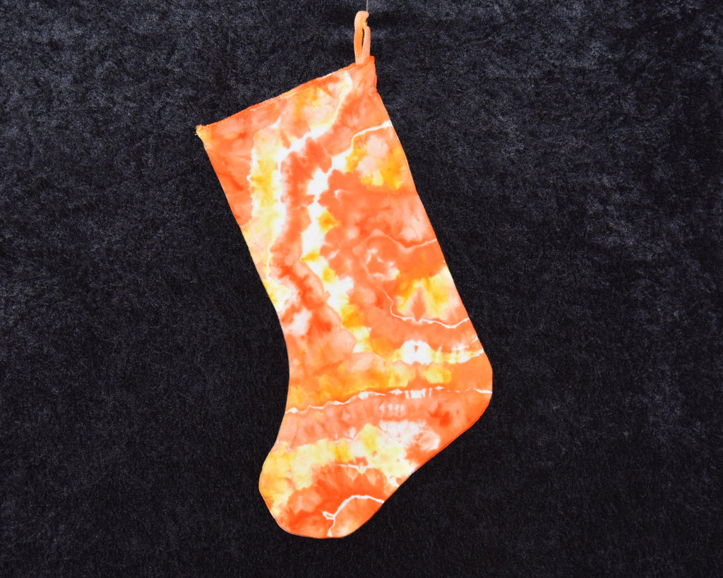 Christmas Stocking - Orange Yellow Geode