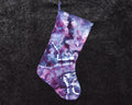 Christmas Stocking - Purple Blue Geode