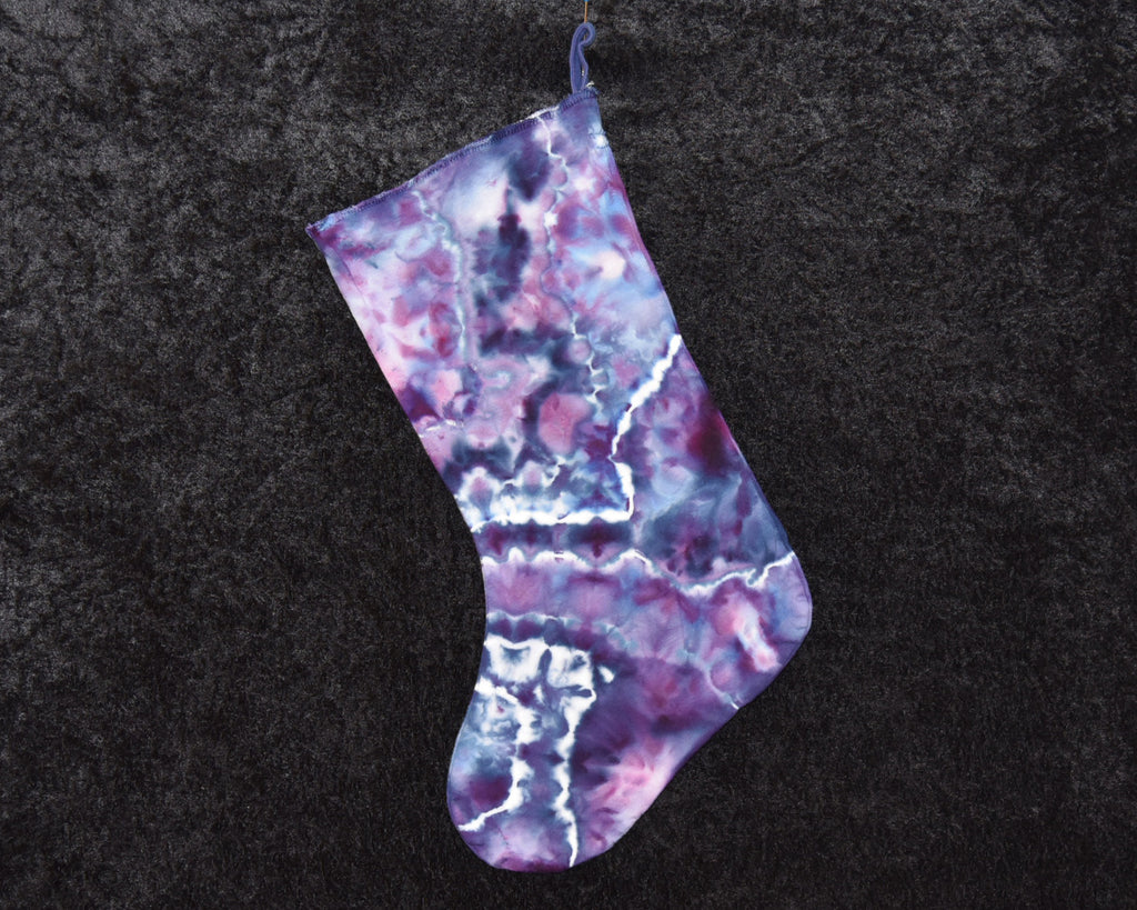 Christmas Stocking - Purple Blue Geode