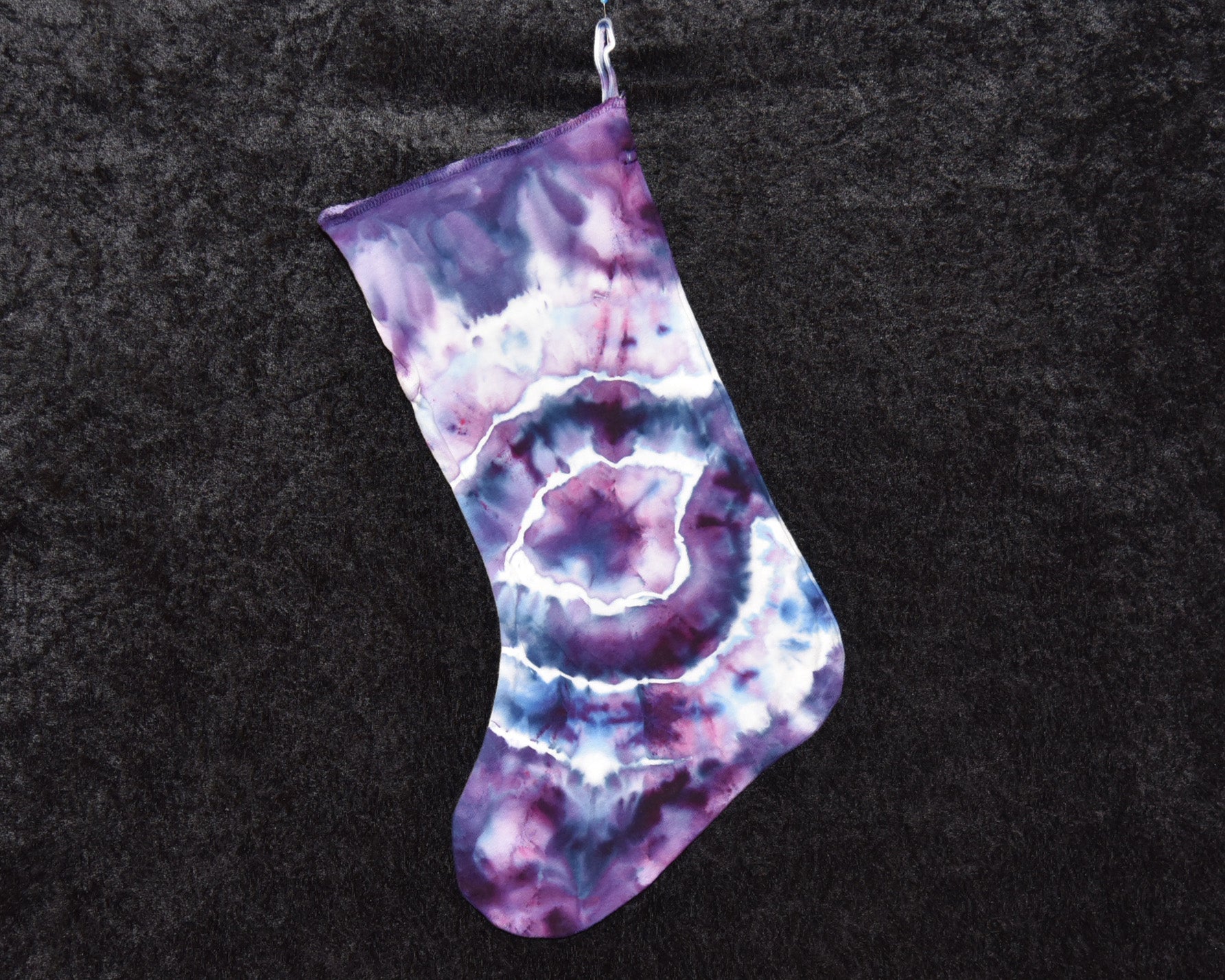 Christmas Stocking - Purple Blue Geode