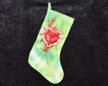 Christmas Stocking - Green with red heart