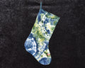 Christmas Stocking - Green Blue Geode
