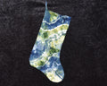 Christmas Stocking - Green Blue Geode