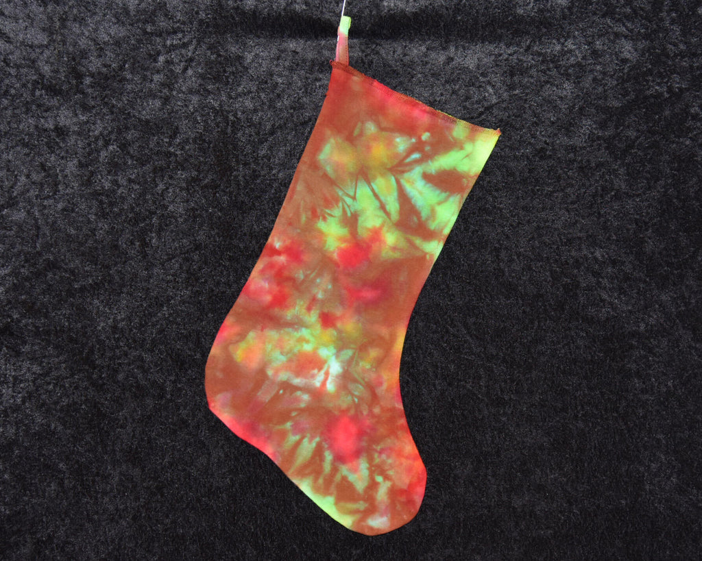 Christmas Stocking - Red Green Scrunch
