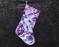 Christmas Stocking - Purple Blue Geode