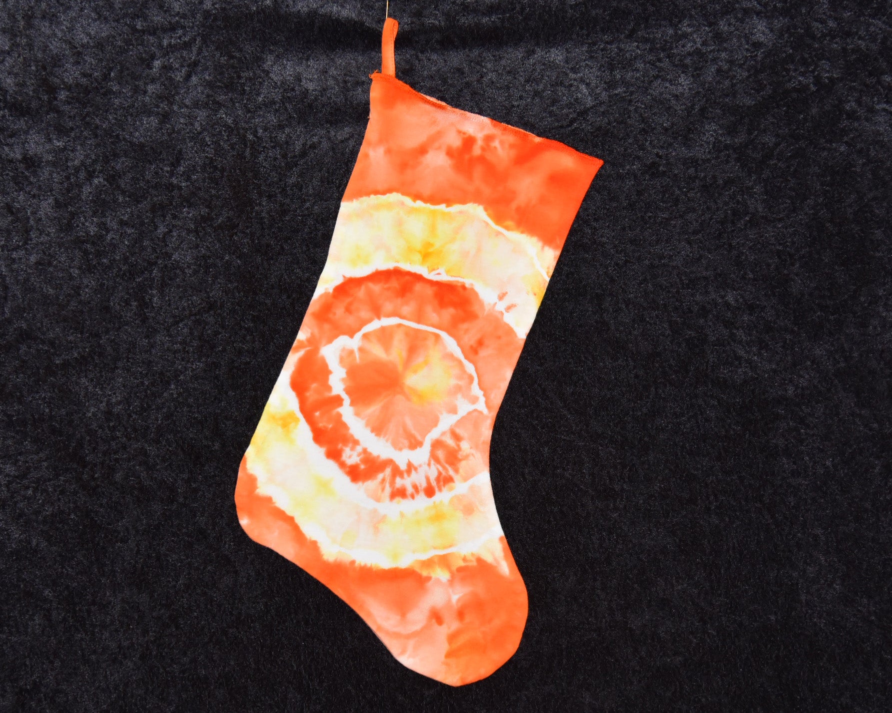 Christmas Stocking - Orange Yellow Geode