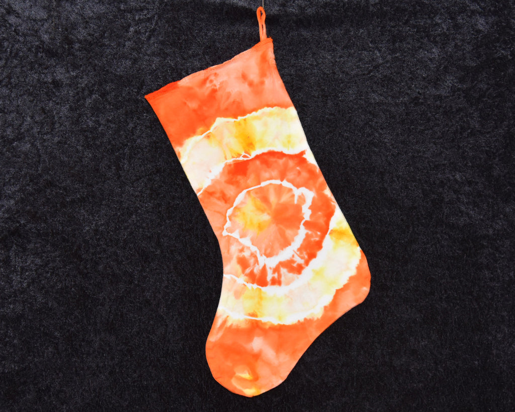 Christmas Stocking - Orange Yellow Geode