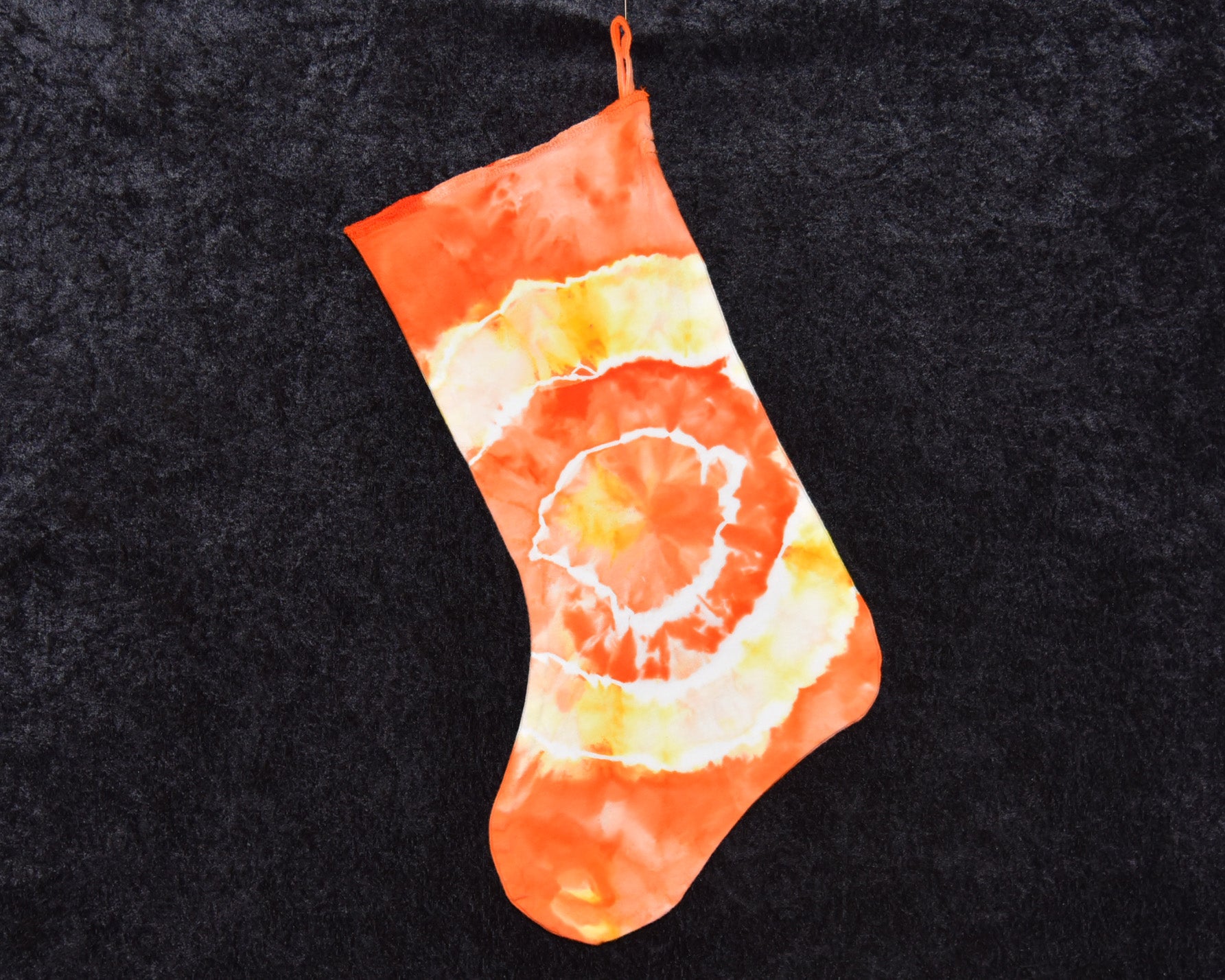 Christmas Stocking - Orange Yellow Geode
