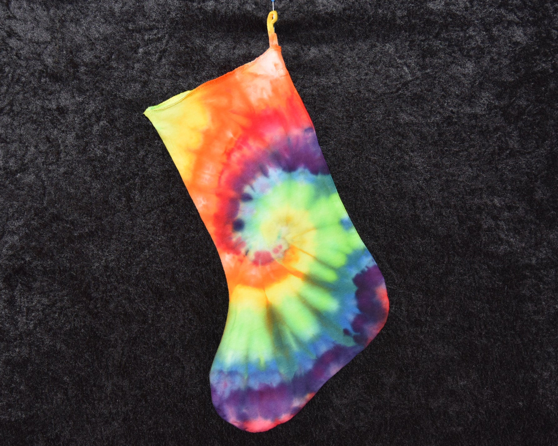Christmas Stocking - Rainbow Spiral