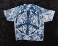 3XL (adult) - T-Shirt - Blue Peace Sign