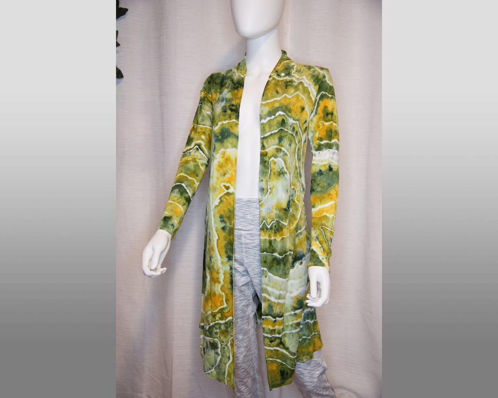 Duster - Small - Green Yellow Geode