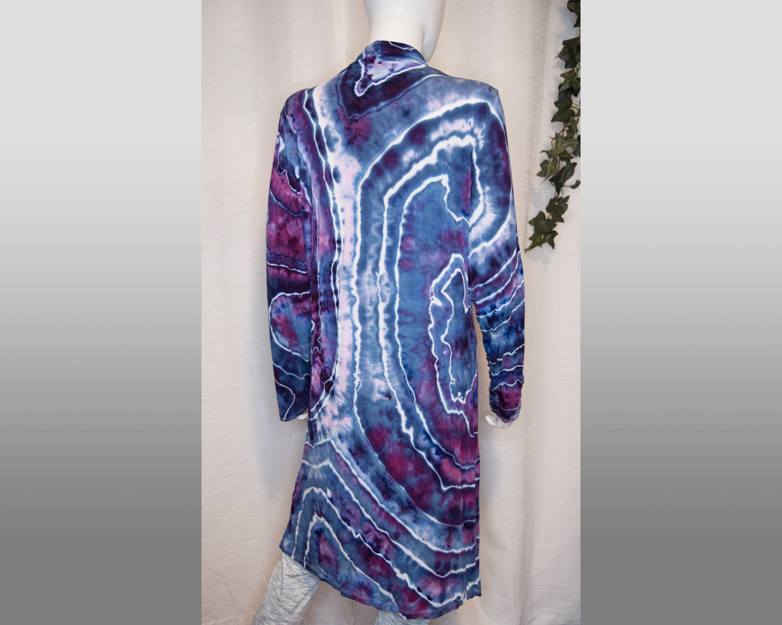 Duster - XXXL - Purple, Blue Geode