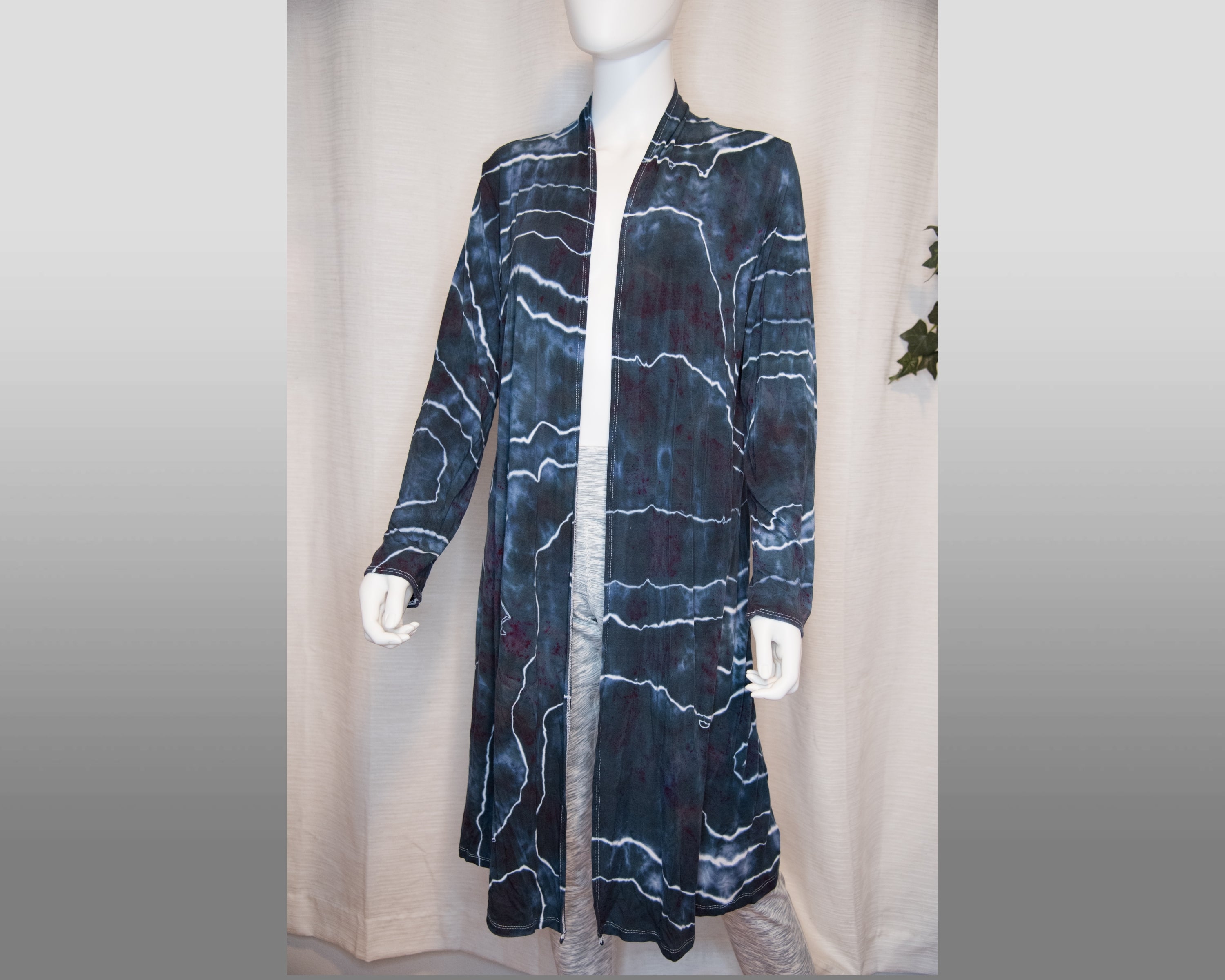 Duster - XXXL - Black, Dark Gray Geode