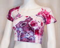 Crop Top - XS - Purple, Pink Geode