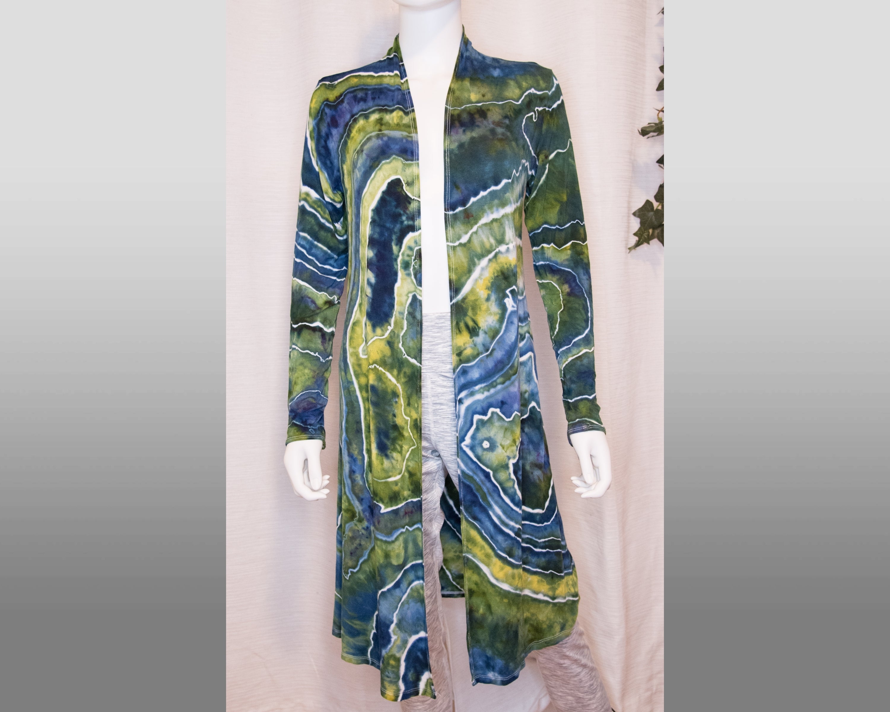 Duster - Medium - Blue, Green Geode