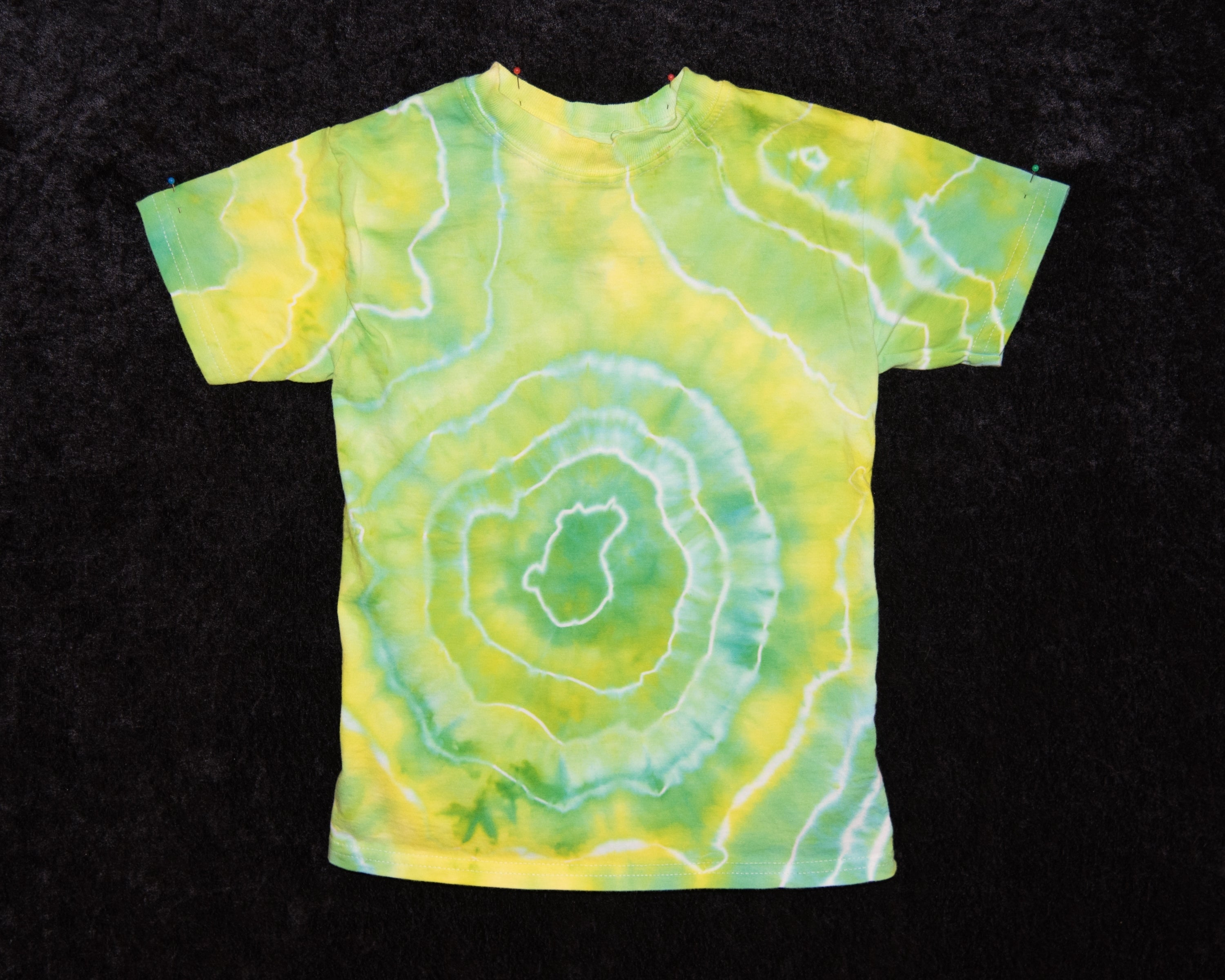 Youth (Size XS) T-shirt - Yellow, Green Geode