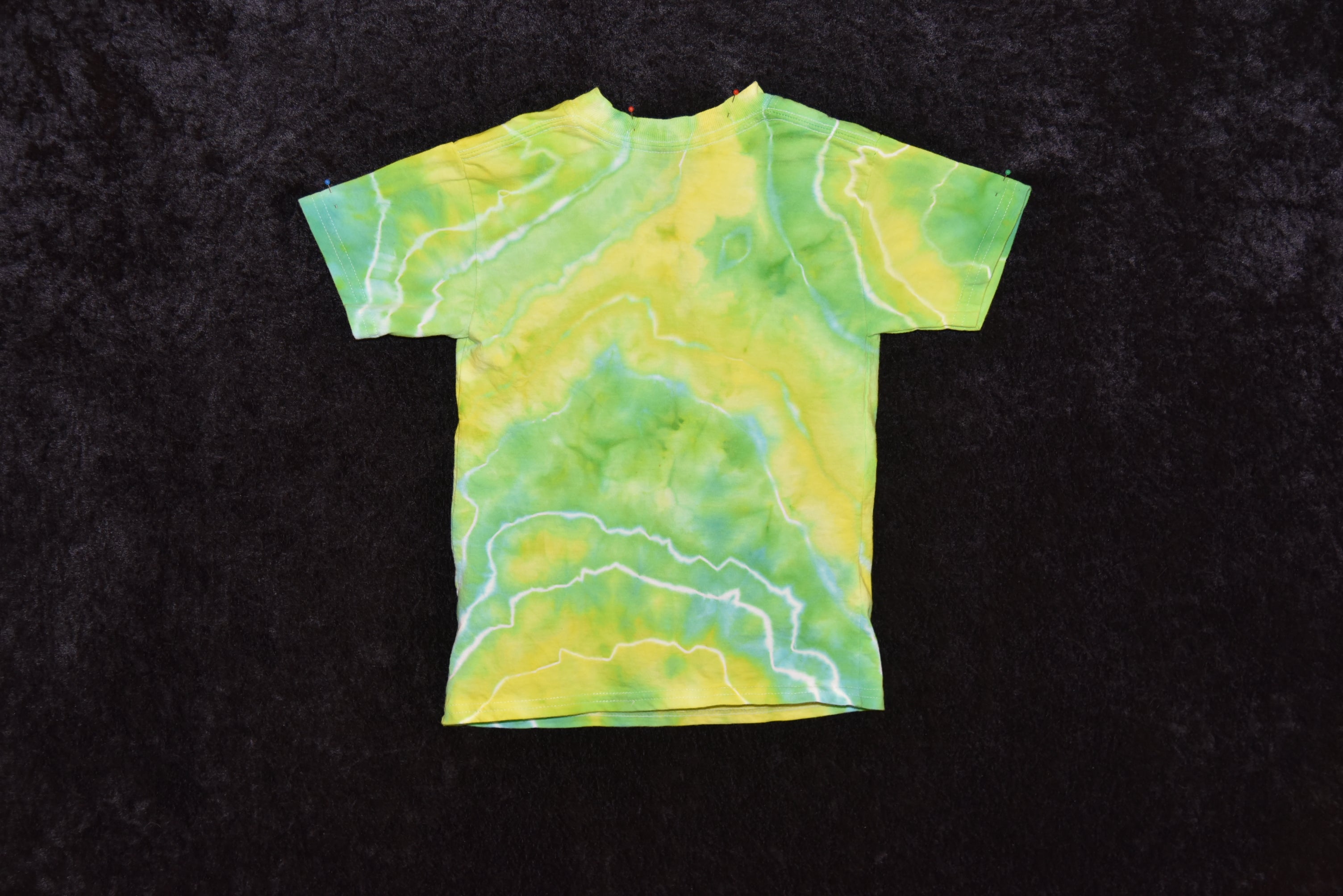 Youth (Size XS) T-shirt - Yellow, Green Geode