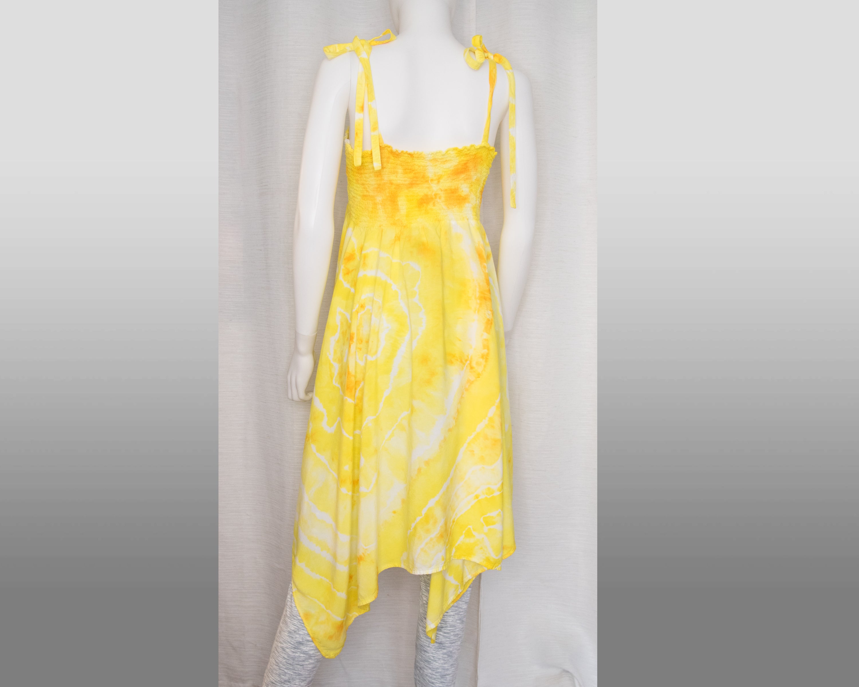 XL - Women's Festival Skirt/Dress - Yellow Geode