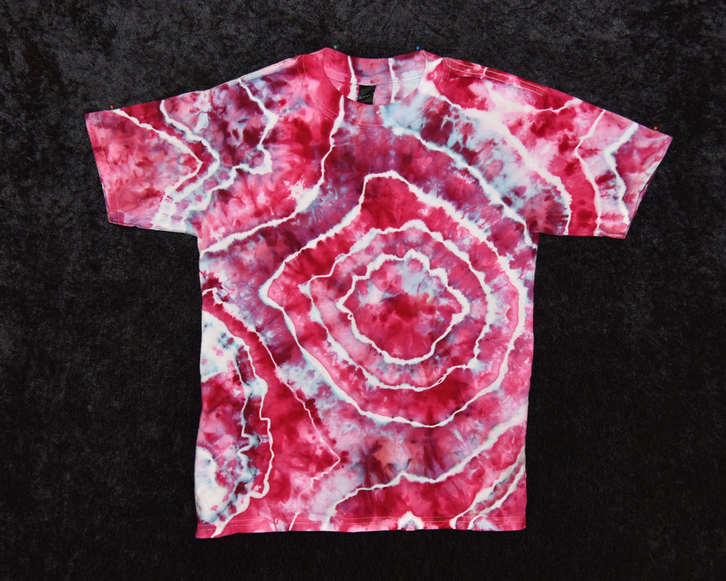 Youth (Size M) T-shirt - Pink, Purple, Blue Geode