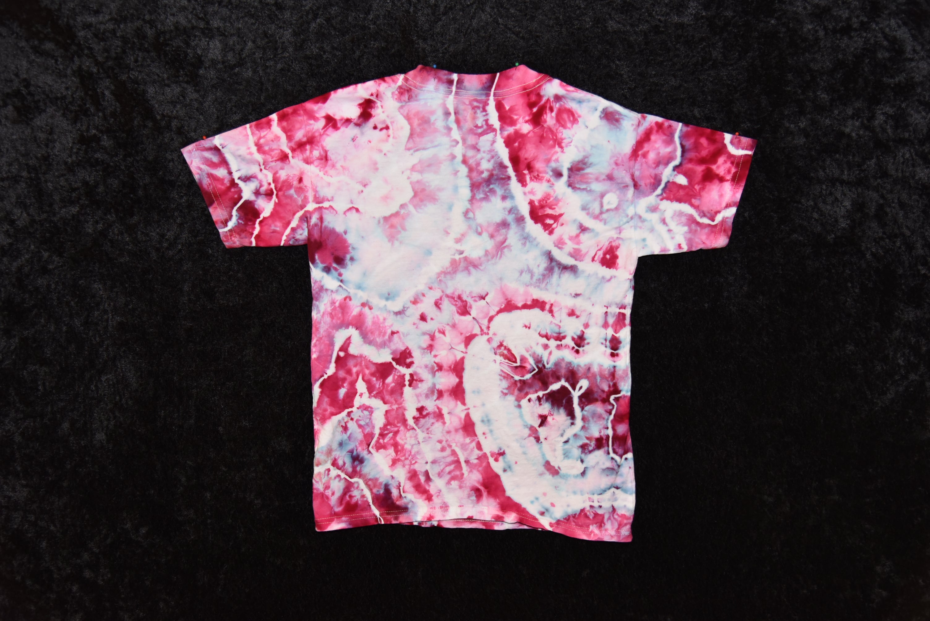 Youth (Size M) T-shirt - Pink, Purple, Blue Geode