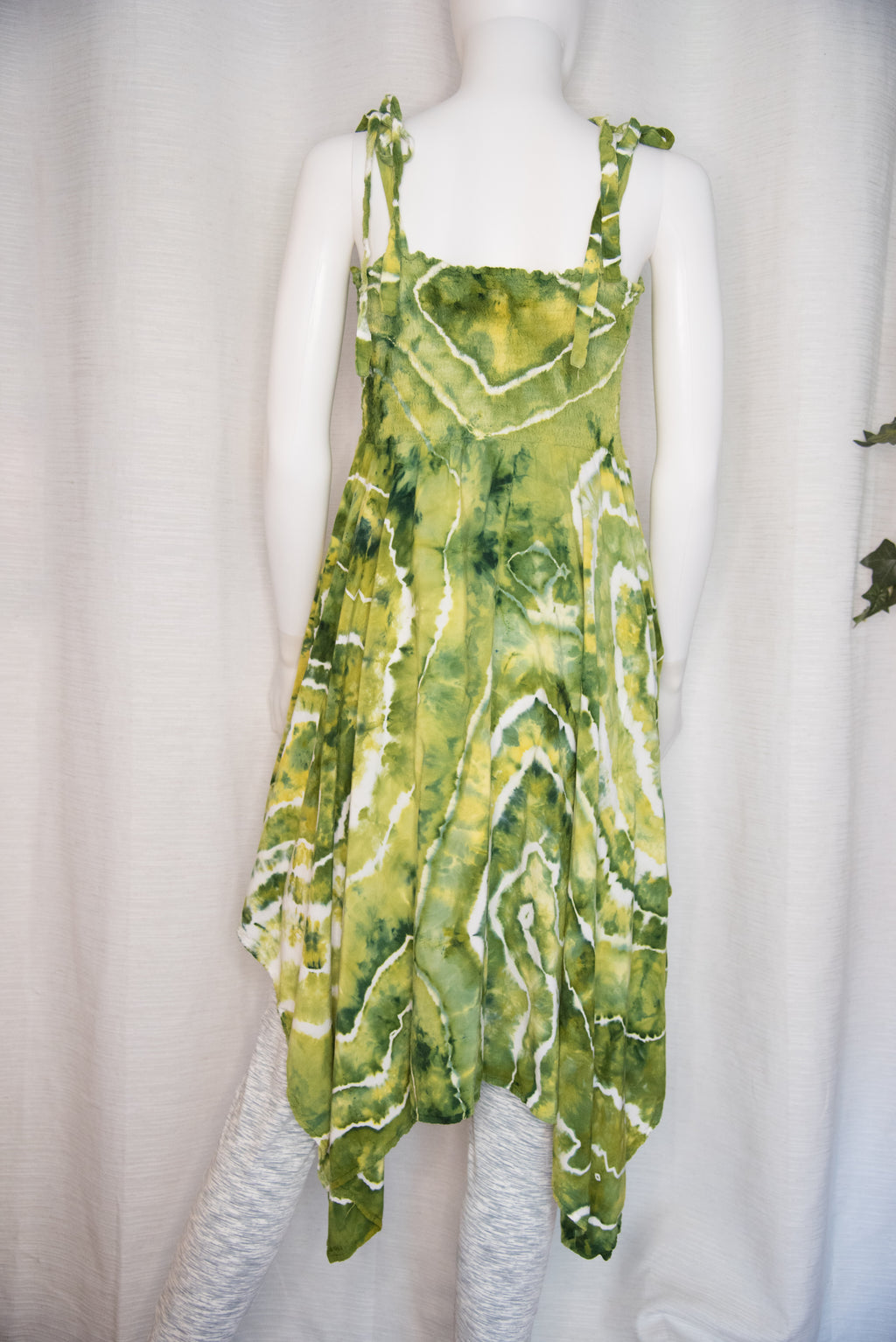 XL - Women's Festival Skirt/Dress - Green Geode