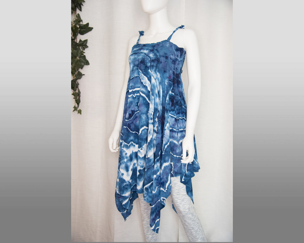 XL - Women's Festival Skirt/Dress - Blue Geode