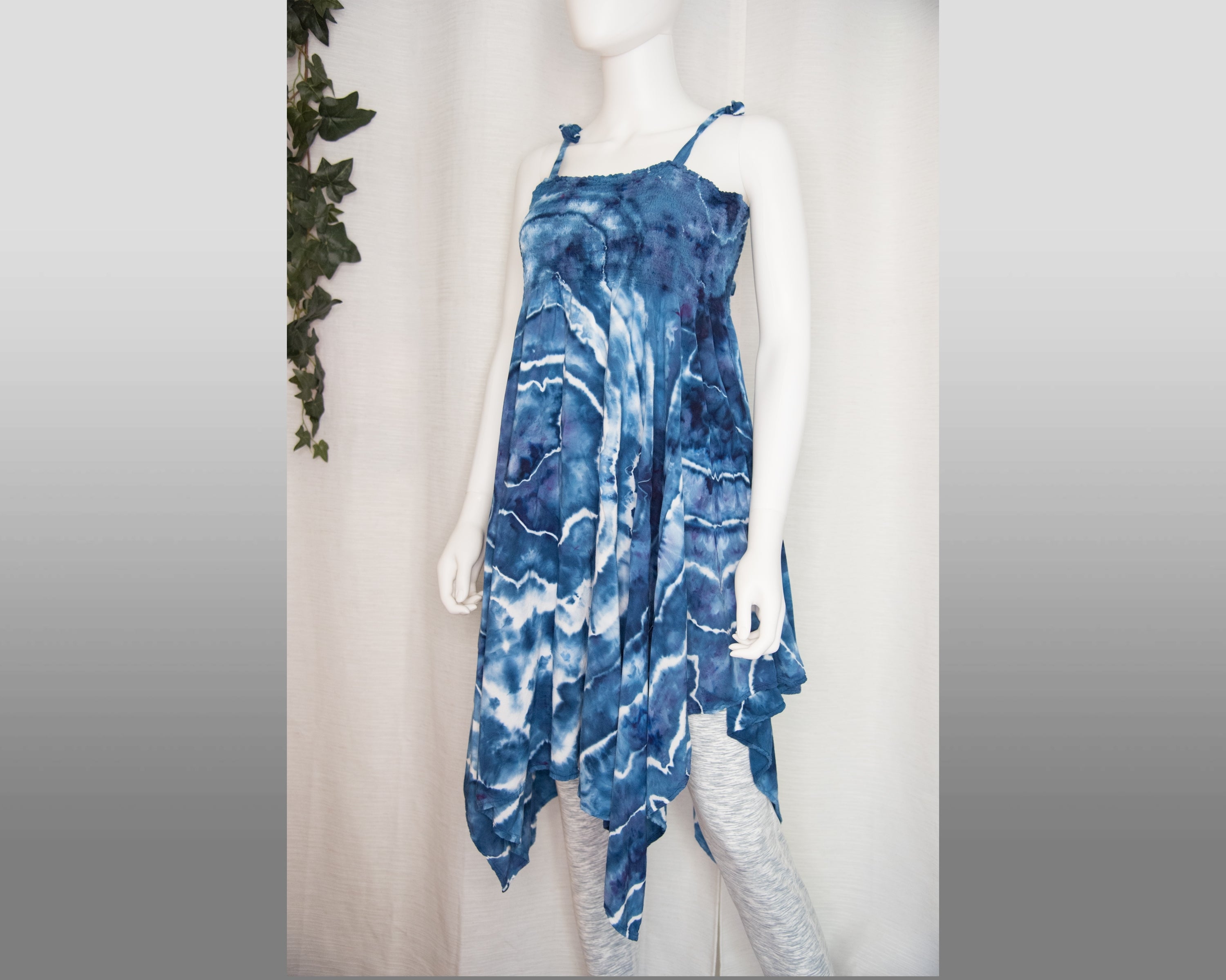 XL - Women's Festival Skirt/Dress - Blue Geode