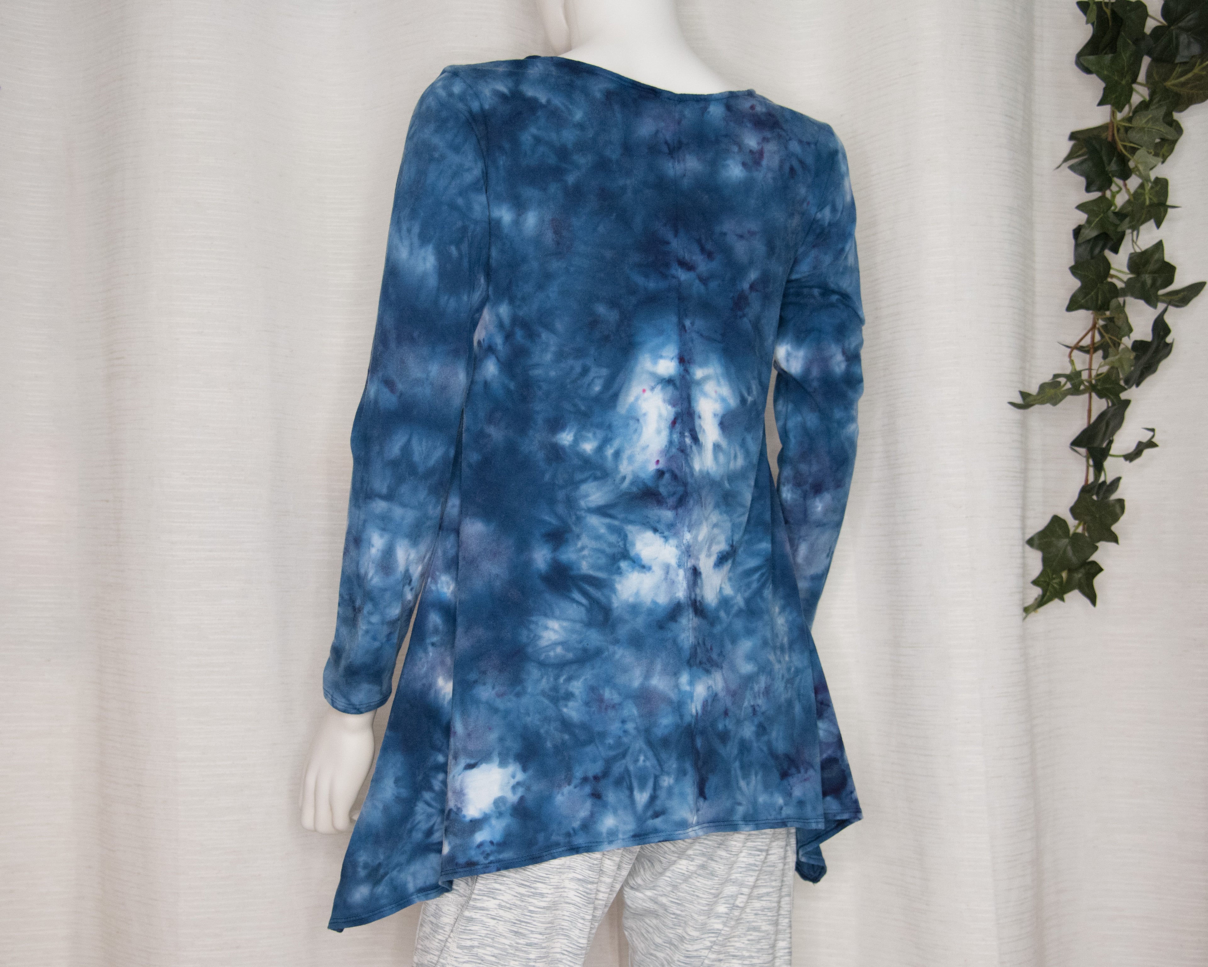 S - Blue/Purple Asymmetric Women's Shirt