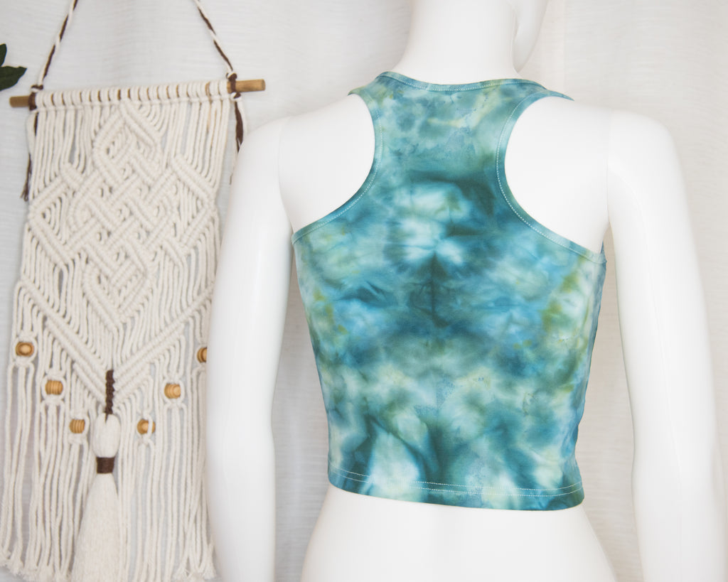 Racer-back Crop Top - S - Mandala