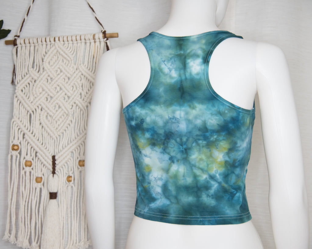 Racer-back Crop Top - L - Mandala