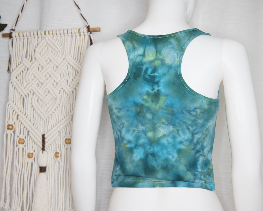 Racer-back Crop Top - XL - Mandala