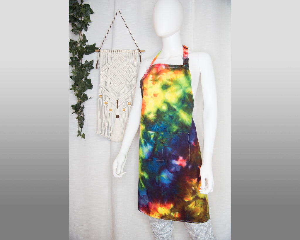 Cotton Chef's Apron - Rainbow Scrunch