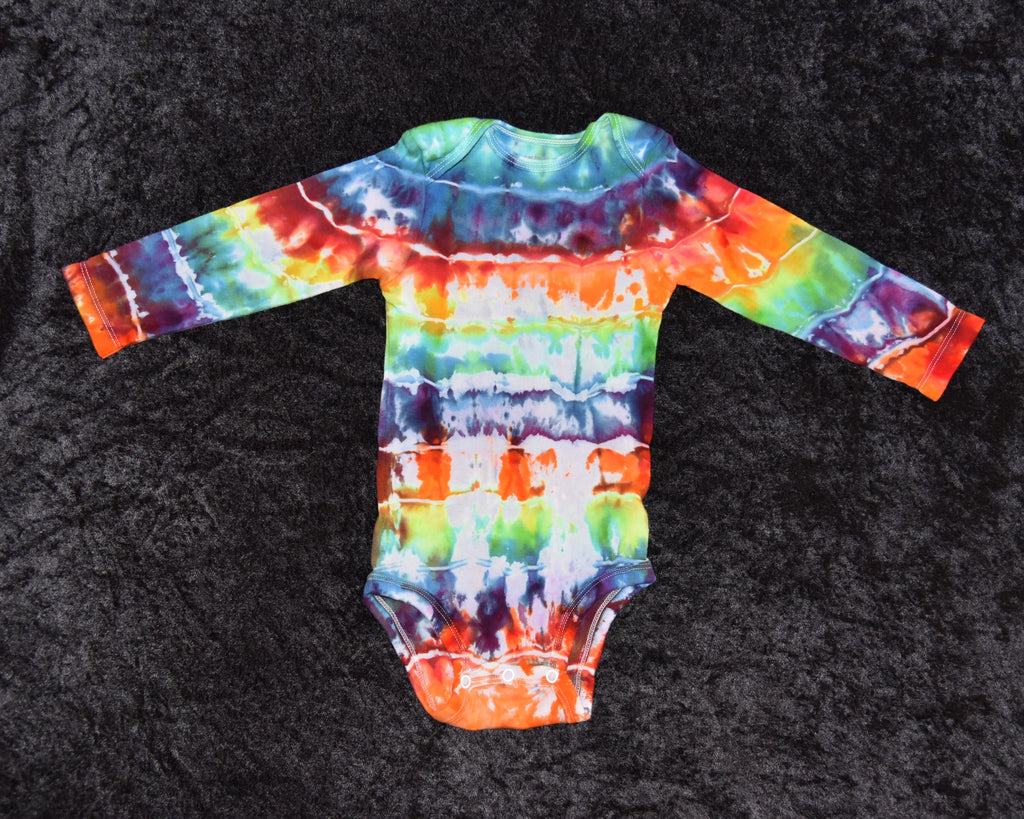18 mo. bodysuit - Rainbow Horizontal Stripes