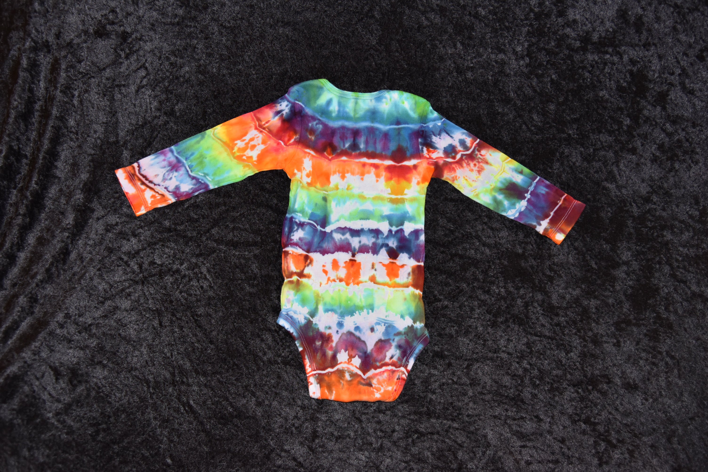 18 mo. bodysuit - Rainbow Horizontal Stripes