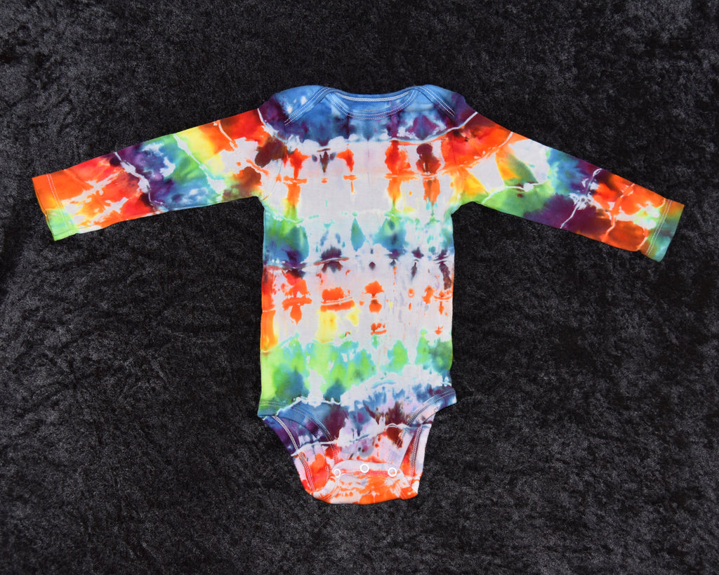 18 mo. bodysuit - Rainbow Horizontal Stripes