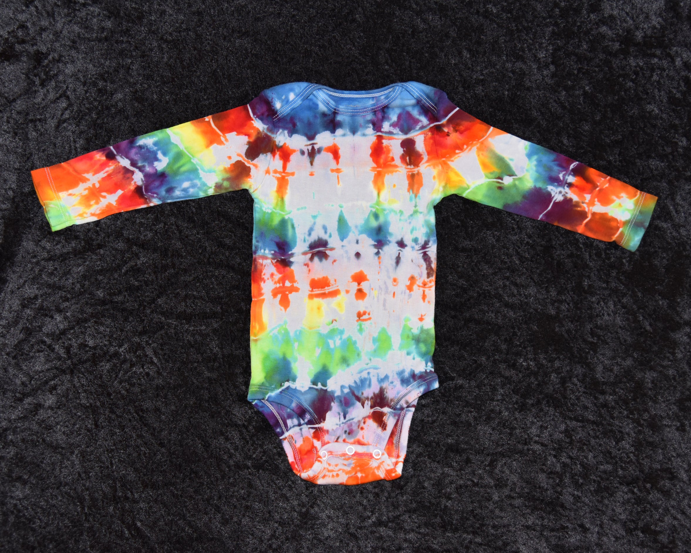18 mo. bodysuit - Rainbow Horizontal Stripes