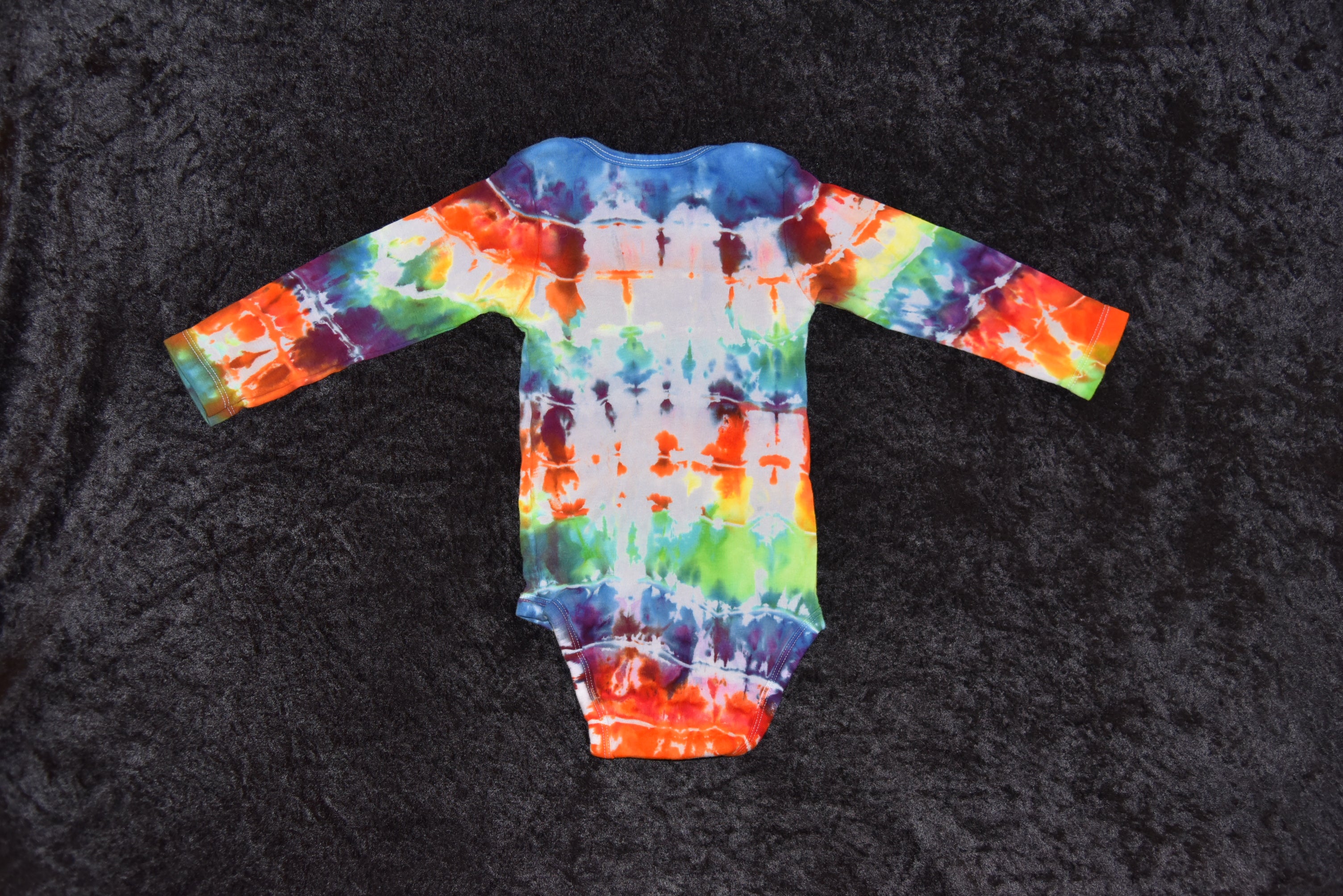 18 mo. bodysuit - Rainbow Horizontal Stripes